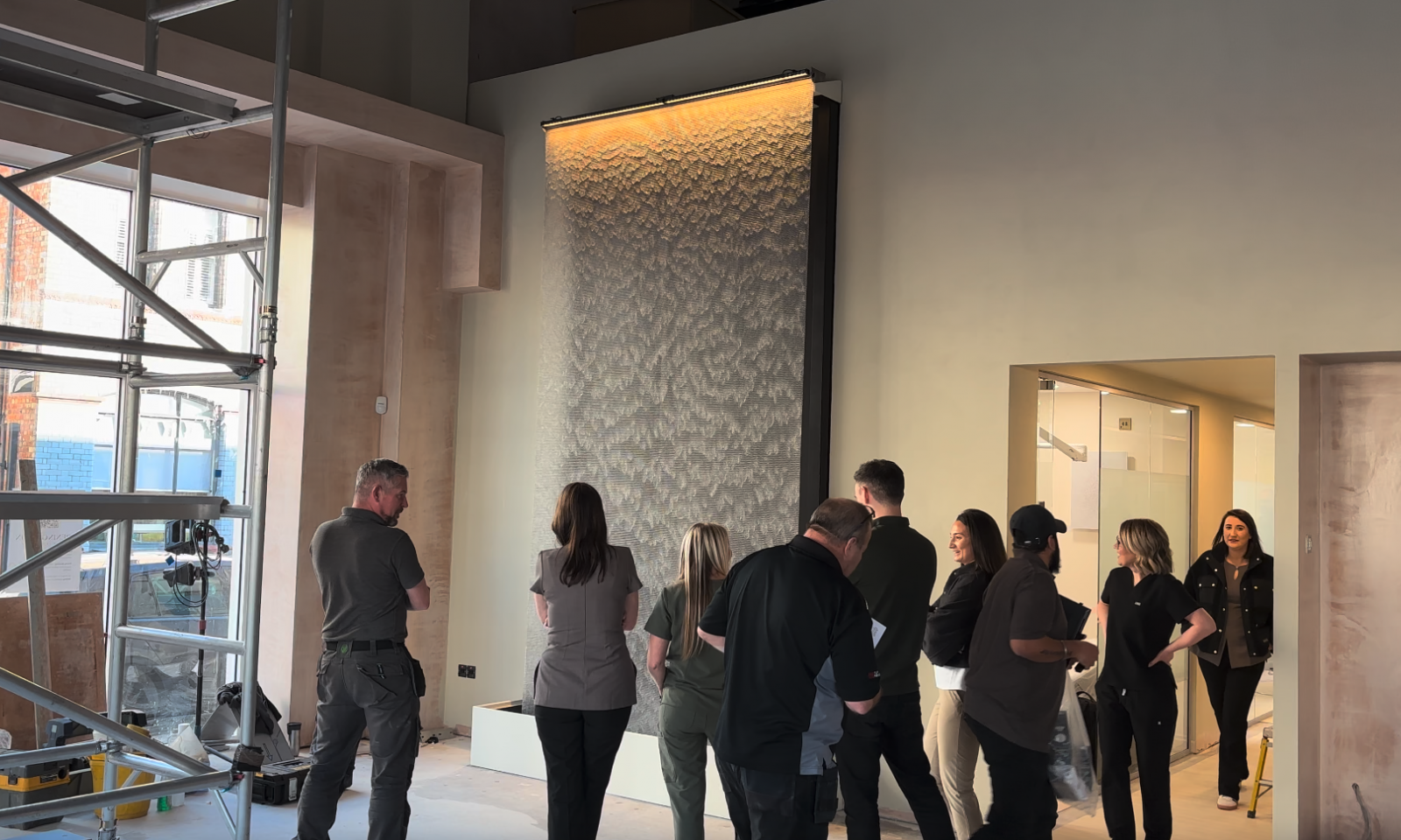 Dental Clinics Embrace The AquaVeil water Wall image